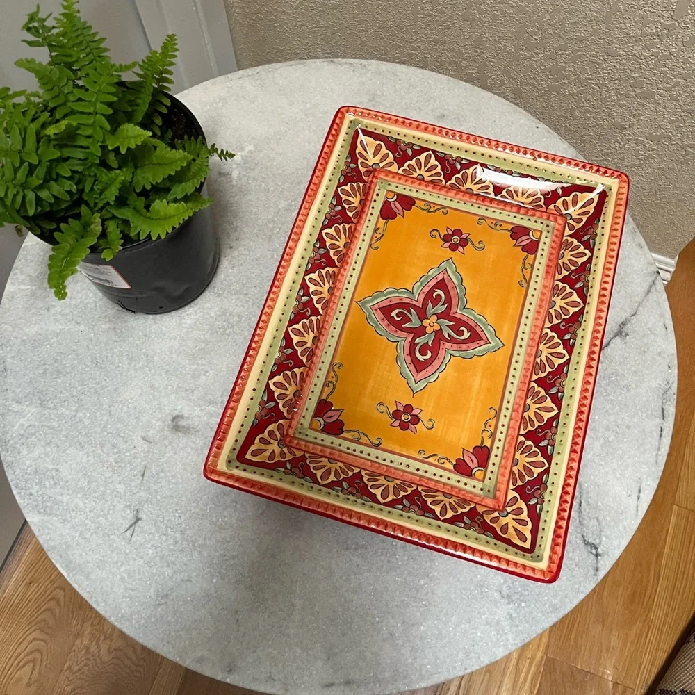 Table Tops Espana Tangier 16” Rectangular Serving Platter
